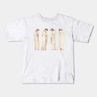 Young women crying and grieving Kids T-Shirt